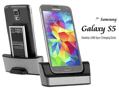 Samsung Galaxy S5 Docking Cradle Charger + Battery Slot