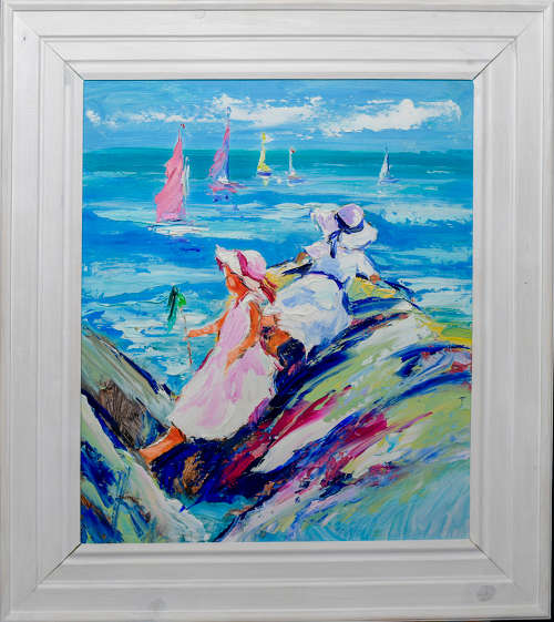 *** CORNE WEIDEMAN oil on board at a crazy R1 start *** 600mm x 500mm + FRAME
