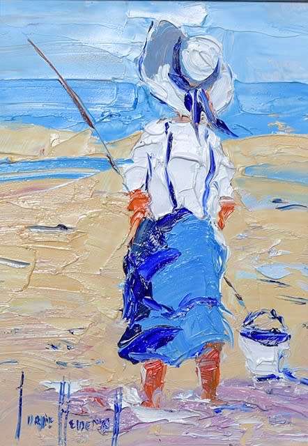 *** CORNE WEIDEMAN oil on board at a crazy R1 start *** 300mm x 210mm