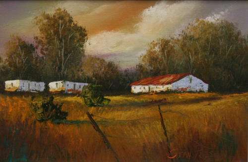 *** Stan Polson 300 x 450 Oil on Canvas, Framed *** R1 start No Reserve