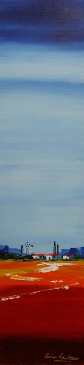 *** Paul van Rensburg Acrylic on Board TALL 1200mm x 300mm*** BARGAIN!!!