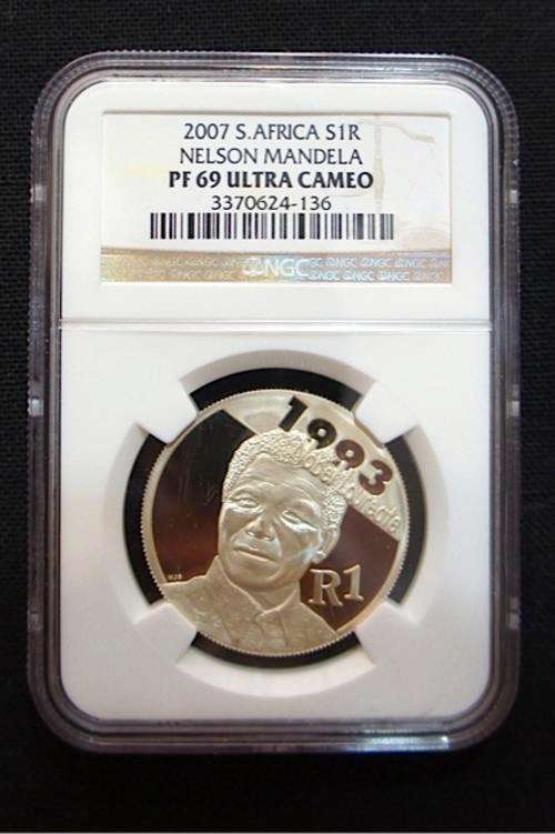 *** 2007 Neslon Mandela Silver R1 PF69 NGC Graded *** 2 Available!