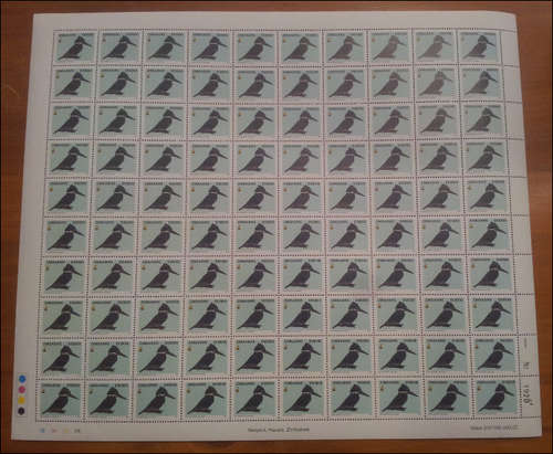 **2005 ZIMBABWE $100 000 BIRDS FULL SHEET (1A)! STARTING AT A CRAZY PRICE OF R50***