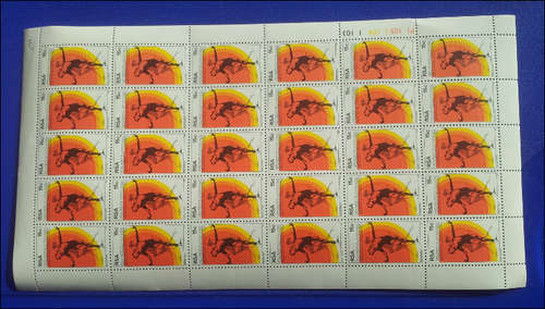 ***REDUCED FROM R20***1977 GYMNASTS FULL SHEET***