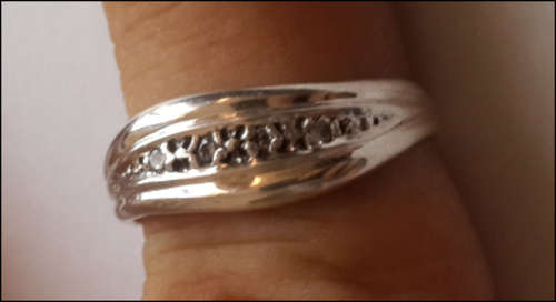 ***NEVER TO BE REPEATED EXCESS STOCK!!! SOLID .925 STERLING SILVER LADIES RING*** 13