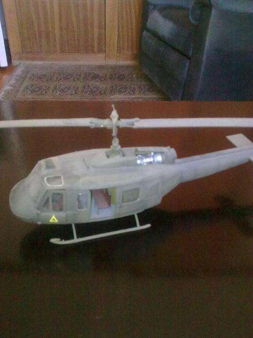 Huey Chopper 1:32 scale old revell built model kit.