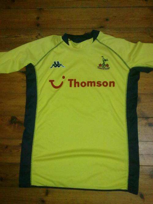 tottenham 2006/07 year medium, away strip (yellow)