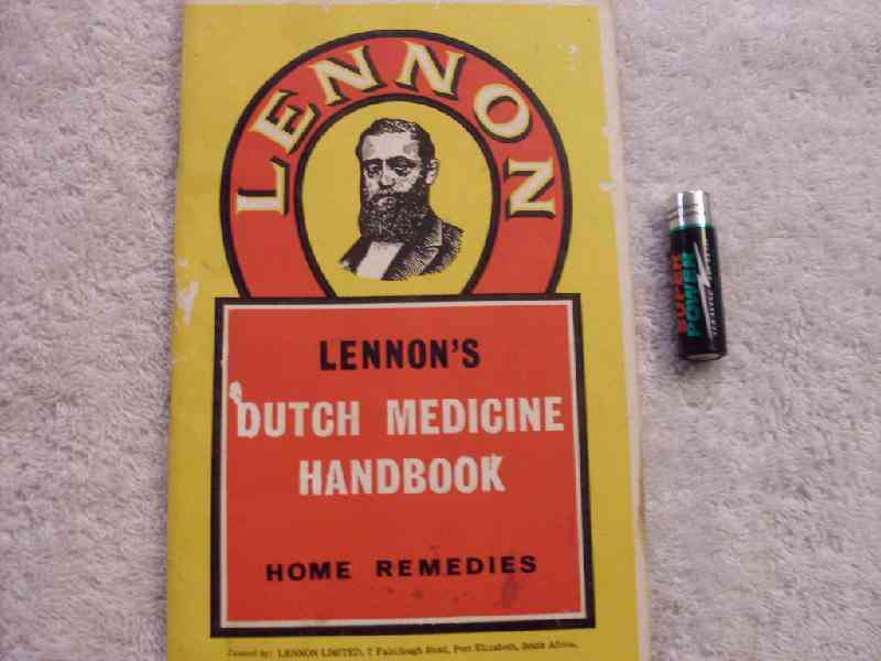 Lennon's Dutch medicine handbook of home remedies