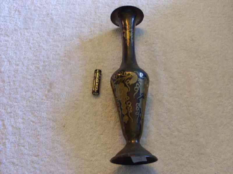 One brass vase