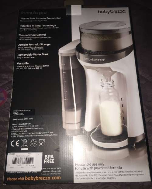 Baby Brezza Formula Pro One Step Food Holder Dispenser Maker Mixer