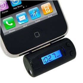 FM transmitter for iPhone/3G/3Gs/4 and iPods with REMOTE and CHARGER