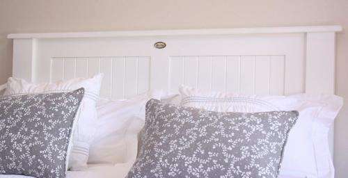 Double White T&G Headboard