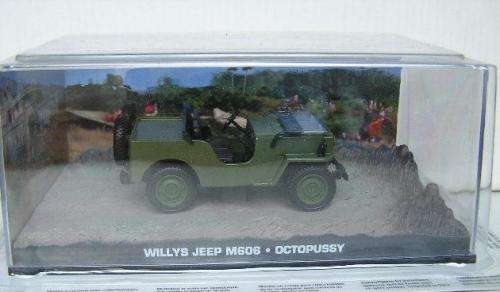 James Bond Diecast Model Car Collection Willys Jeep M 606 Movie Film Octopussy 1/43 scale new in pac