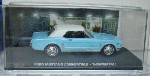 James Bond Diecast Model Car Collection Ford Mustang Conv Movie Film Thunderball 1/43 scale new