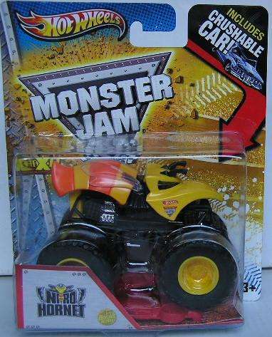 Hotwheels Hot Wheels Diecast Model Car Monster Jam Truck Nitro Hornet 2013 First Edition new in pack