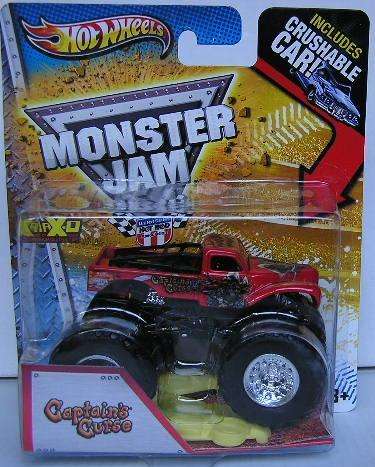 Hotwheels Hot Wheels Diecast Model Car Monster Jam Truck Captain's Curse 2012 new in pack