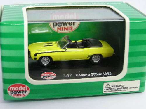 Model Power Diecast Model Car 19252 Chevy Chevrolet Camaro SS 396 Conv 1969 1/87 HO railway scale