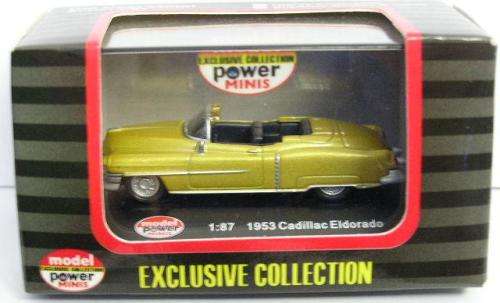 Model Power Diecast Model Car 19243 Cadillac Eldorado Conv 1953 1/87 HO railway scale new in pack