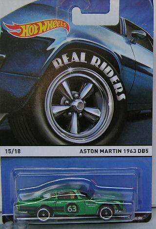 Hotwheels Hot Wheels Diecast Model Car Heritage Series Aston Martin DB 5 DB5 1963 real riders 1/64