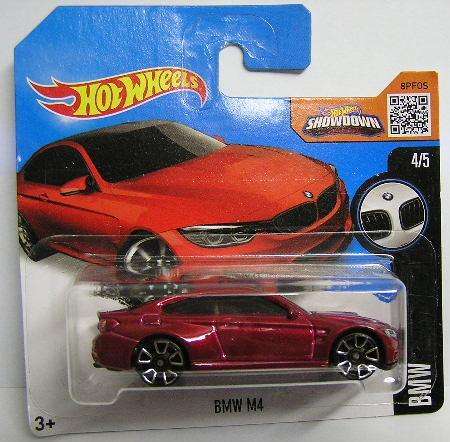 Hotwheels Hot Wheels Diecast Model Car 2016 189 / 250 BMW M4 M 4 1/64 scale new in pack