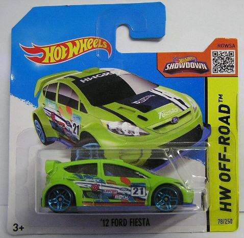 Hotwheels Hot Wheels Diecast Model Car 2015 78 / 250 Ford Fiesta 2012 No 21 1/64 scale new in pack