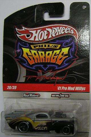 Hotwheels Hot Wheels Diecast Model Car Phil's Garage Series Real riders Pro Mod Willys 1941 1/64 sca