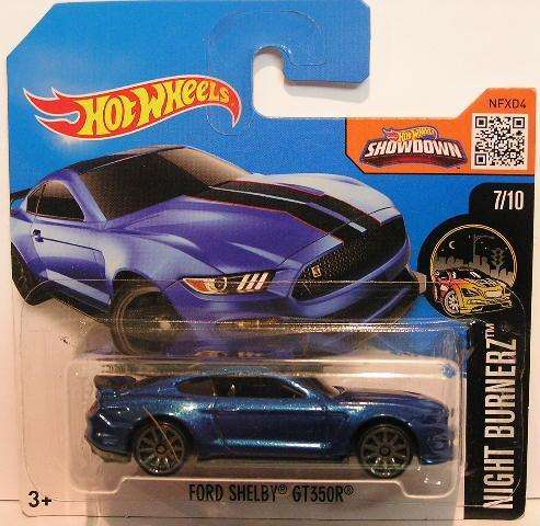 Hotwheels Hot Wheels Diecast Model Car 2016 87 / 250 Ford Mustang Shelby GT 350 R 1/64 scale new