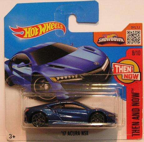 Hotwheels Hot Wheels Diecast Model Car 2016 108 / 250 Honda Acura NSX 2017 1/64 scale new in pack