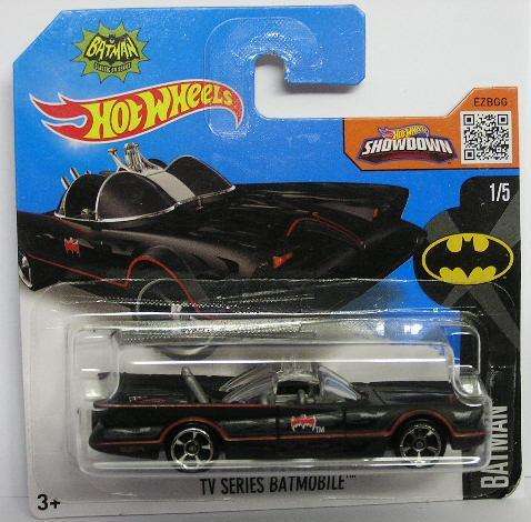 Hotwheels Hot Wheels Diecast Model Car 2016 226 / 250 Batmobile Movie Film TV 1/64 scale new in pack