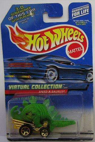 Hotwheels Hot Wheels Diecast Model Car 2000 No 104 Speed A Saurus new in pack