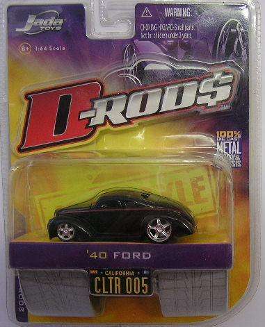 JADA Diecast Model Car D-Rods Ford 1940 1/64 scale new in pack