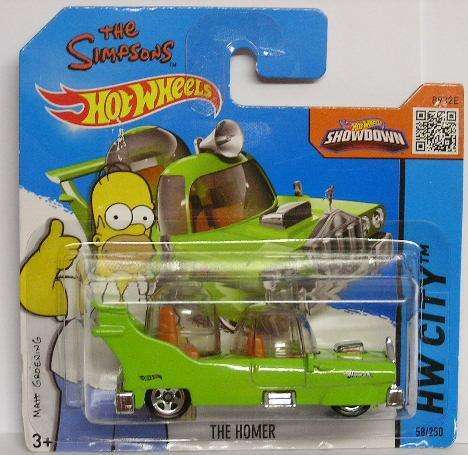 Hotwheels Hot Wheels Diecast Model Car 2015 58 / 250 The Homer Simpsons Film TV 1/64 scale new