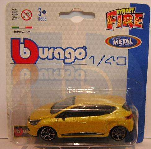 Burago Diecast Model Car Renault Clio 1/43 scale new in pack