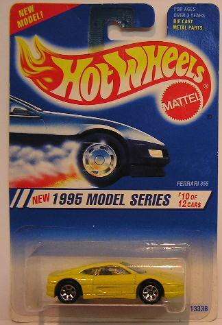 Hotwheels Hot Wheels Diecast Model Car First Ed 1995 No 350 Ferrari 355 1/64 scale new in pack