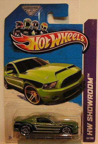 Hotwheels Hot Wheels Diecast Model Car 2013 155 / 250 Ford Mustang Shelby GT 500 Supersnake 2010