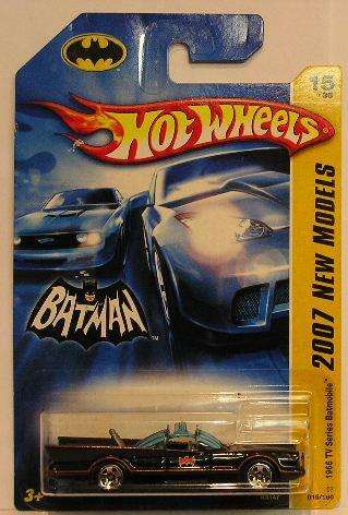 Hotwheels Hot Wheels Diecast Model Car First Ed 2007 15 / 180 Batmobile TV Series 1966 Movie Film