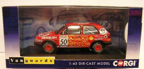 Corgi Hornby Vanguards Model Car VA13603 VW Volkswagen Golf GTi MK II Mk2 BTCC Class Winner 1988