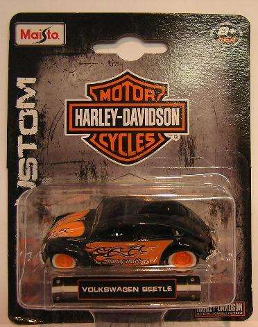 Maisto Diecast Model Car Harley Davidson Series VW Volkswagen Beetle 1/64 scale new in pack