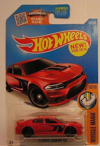 Hotwheels Hot Wheels Diecast Model Car First Ed 2016 130 / 250 Dodge Charger SRT 2015 1/64 scale new