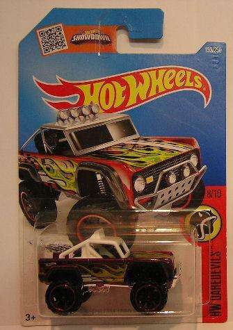 Hotwheels Hot Wheels Diecast Model Car 2016 153 / 250 Ford Bronco Custom 1/64 scale new in pack