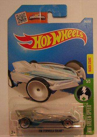 Hotwheels Hot Wheels Diecast Model Car 2016 245 / 250 HW Formula Solar 1/64 scale new in pack