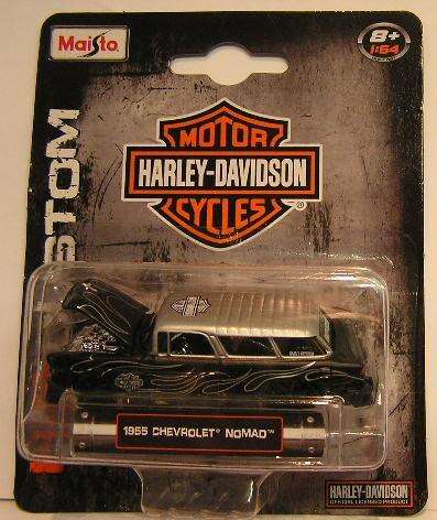 Maisto Diecast Model Car Harley Davidson Series Chevy Chevrolet Nomad 1955 1/64 scale new in pack