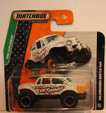 Matchbox Diecast Model Car 2014 63 / 120 VW Beetle 4x4 "Offroad" 1/64 scale new in pack