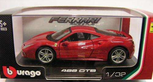 Burago Diecast Model Car 46013 Ferrari 488 GTB 1/32 scale new in pack