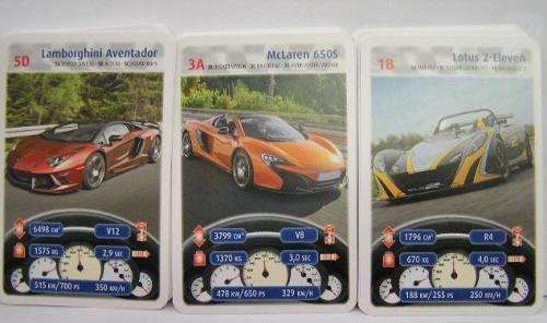 Piatnik Trumps MegaTrump Card Game Sports Cars 32 cards instructions included new in pack