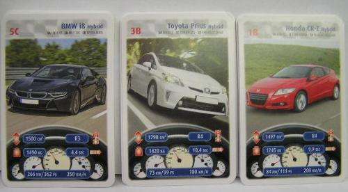 Piatnik Trumps MegaTrump Card Game Hybrid Cars 32 cards instructions included new in pack