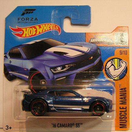 Hotwheels Hot Wheels diecast Model Car 2016 129 / 250 Chevy Chevrolet Camaro SS 2016 "Forza" 1/64
