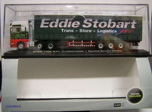 Oxford Diecast Model STOB006 MAN TGX XXL Curtainside Truck & trailer `Stobart` 1/76 OO railway scale