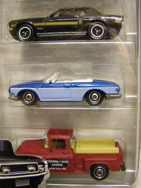 Matchbox Diecast Model Car Set 5 pack Ford GT Pontiac Mustang Karmann Ghia Chevy PIckup 1/64 scale