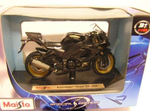 Maisto Diecast Model Motorcycle Bike Kawasaki Ninja ZX 10 R 10R 1/18 scale new in pack